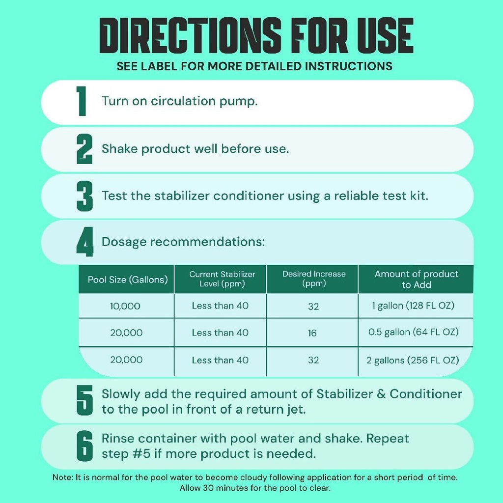 Liquid Pool Stabilizer & Conditioner