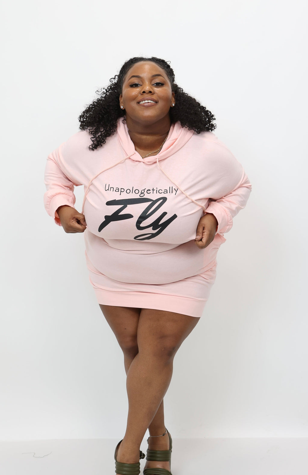“Hot Girl Hoodies” Sweater Dress