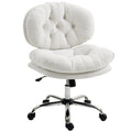 Armless Office Chair with Adjustable Height