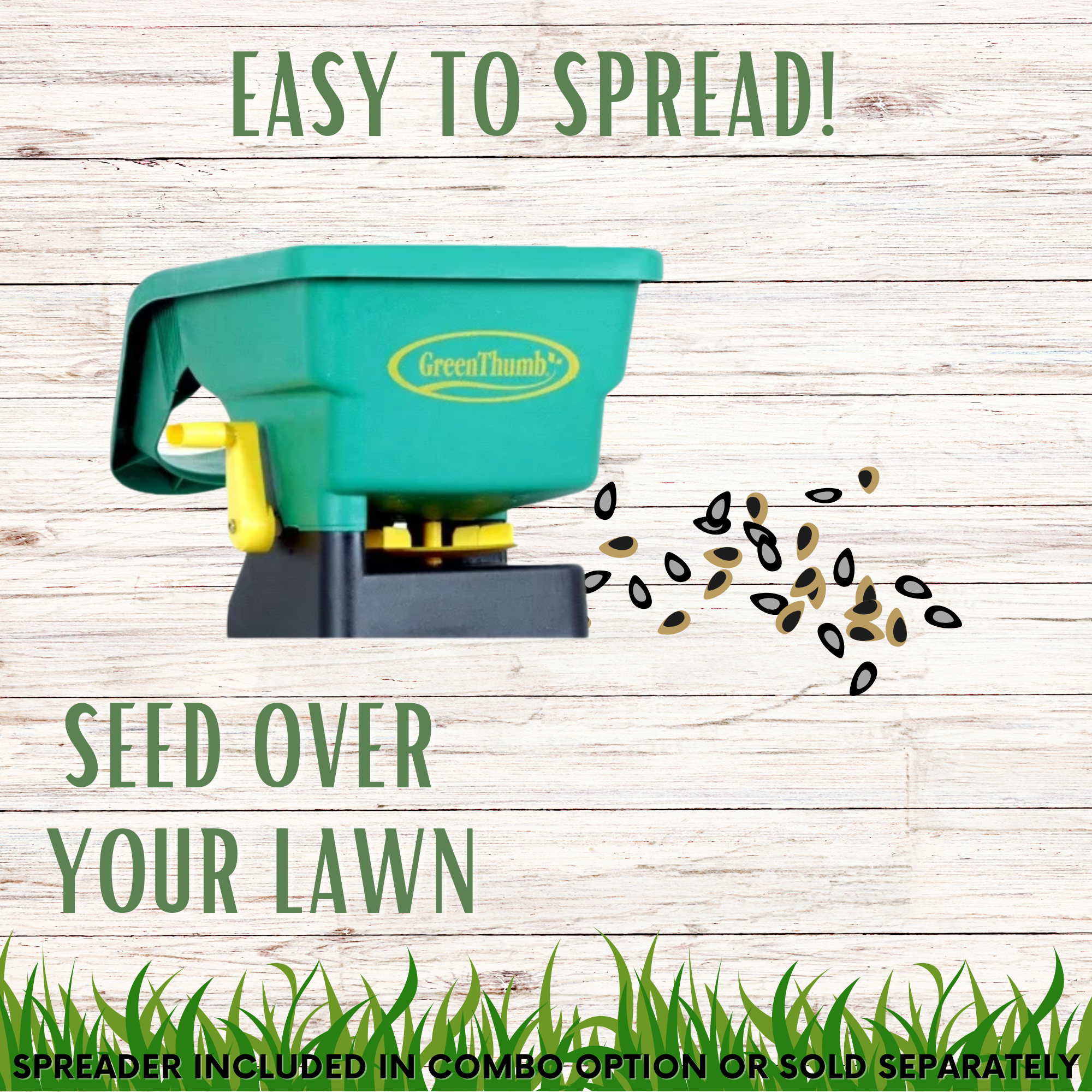 TRI-Color Clover + Mow Less Grass Seed