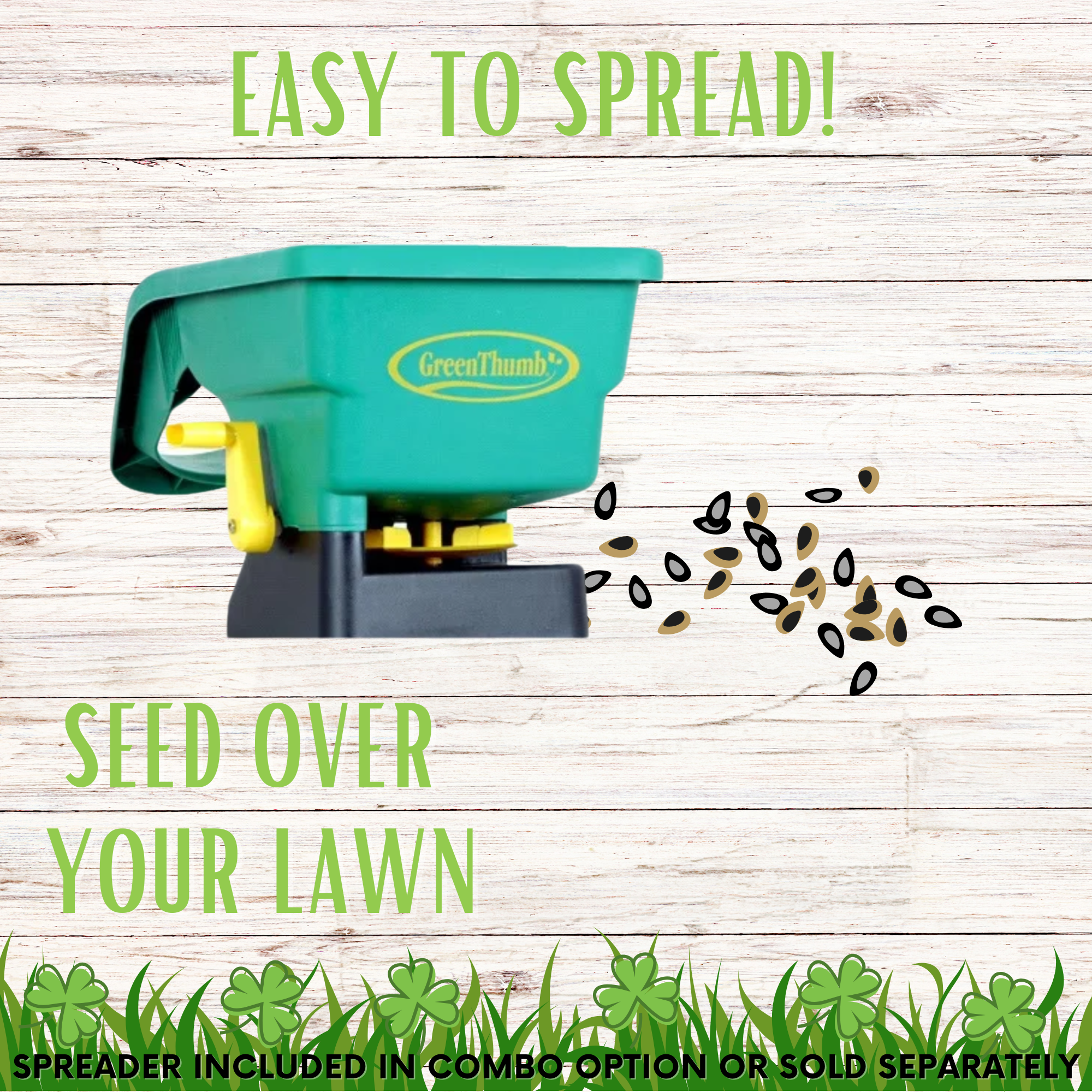 Micro Clover + Mow Less Grass Seed