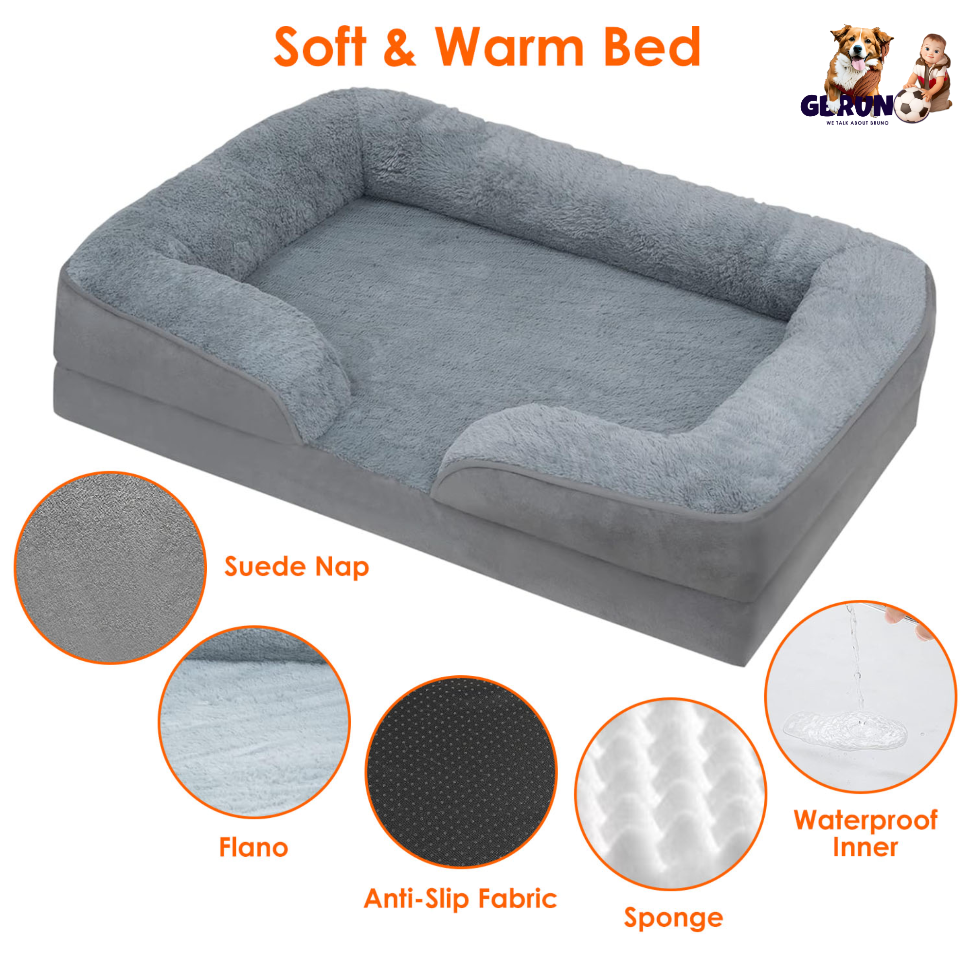 GBruno Pet Dog Bed