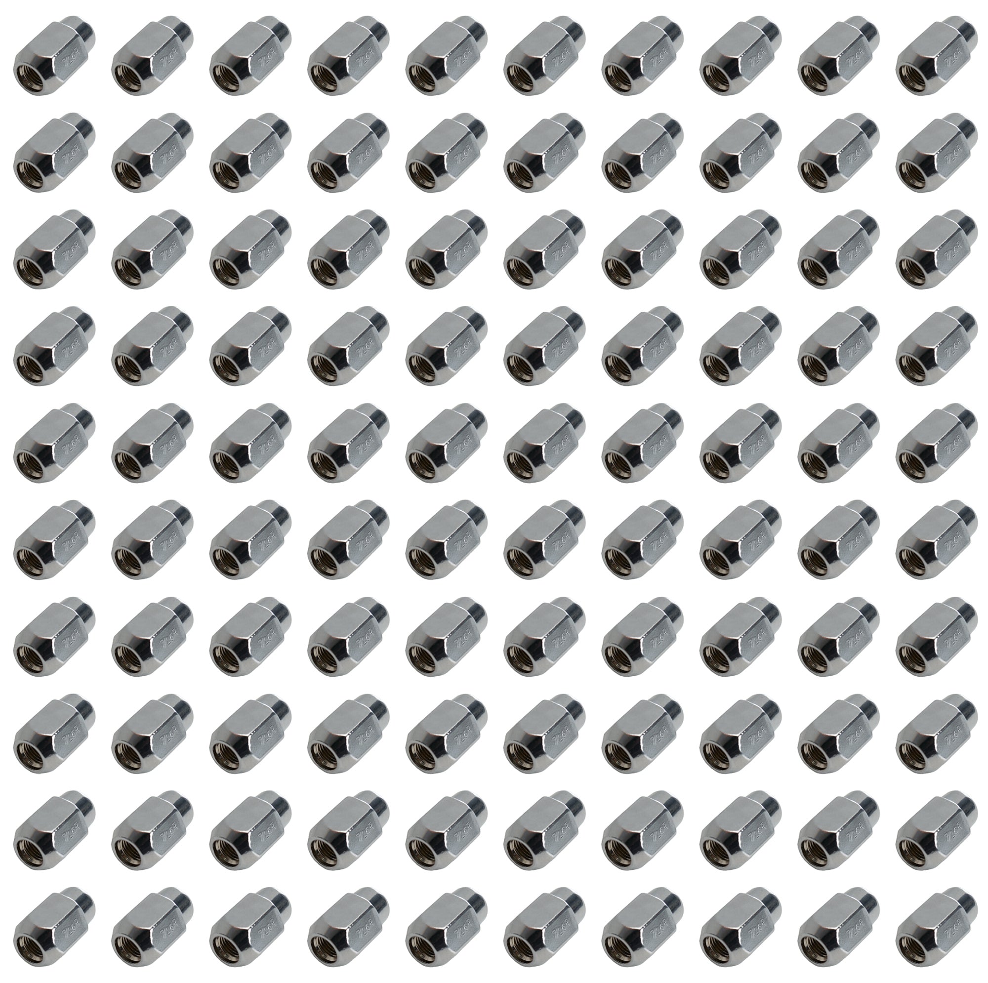 100 Lugnuts 7/16 Acorn 13/16 Hex