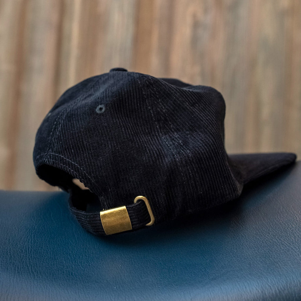 Limited Edition "Go ride a motorcycle" Black Corduroy Hat