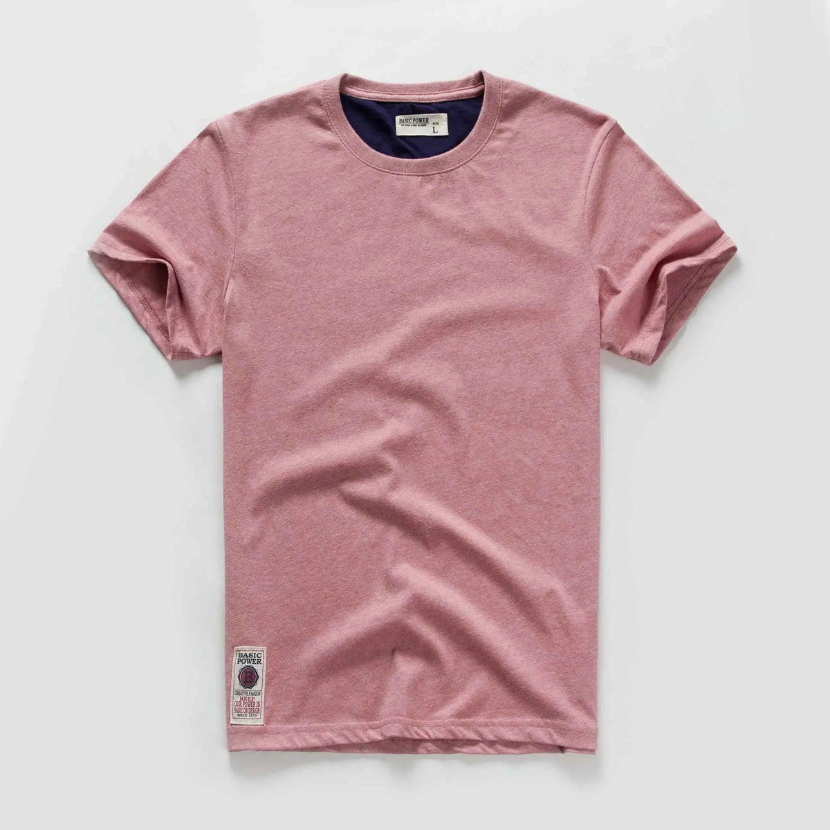 Classic Cotton Men's Solid O-Neck Tee
