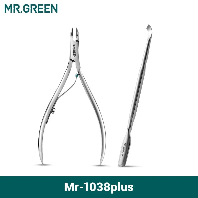 MR.GREEN Nail Cuticle Nipper Manicure Scissors Stainless Steel Clipper