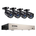 ZOSI 8-Channel AI Security Camera System With Human Vehicle Detection