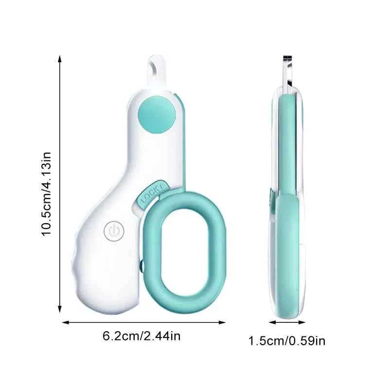 Precision Cat Nail Clipper with Safety Guard and LED Light