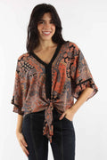 Honey Creek Paisley Petals - Women's Western Blouse