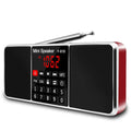 NNEOBA Digital FM Radio Receiver Stereo Red