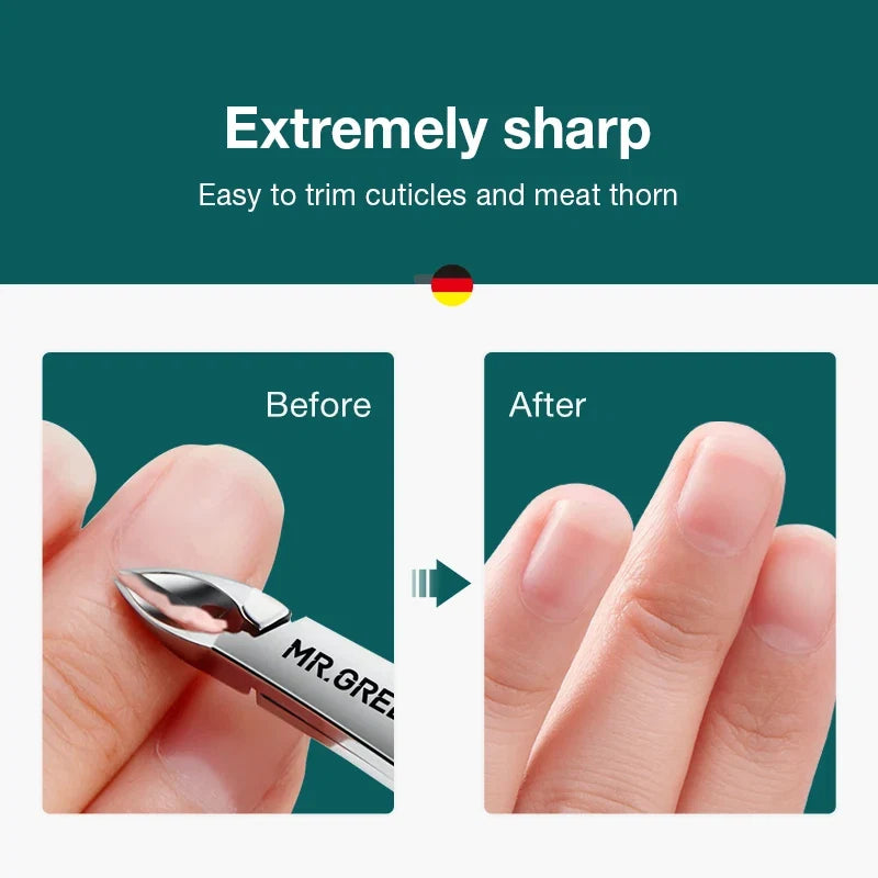 MR.GREEN Nail Cuticle Nipper Manicure Scissors Stainless Steel Clipper