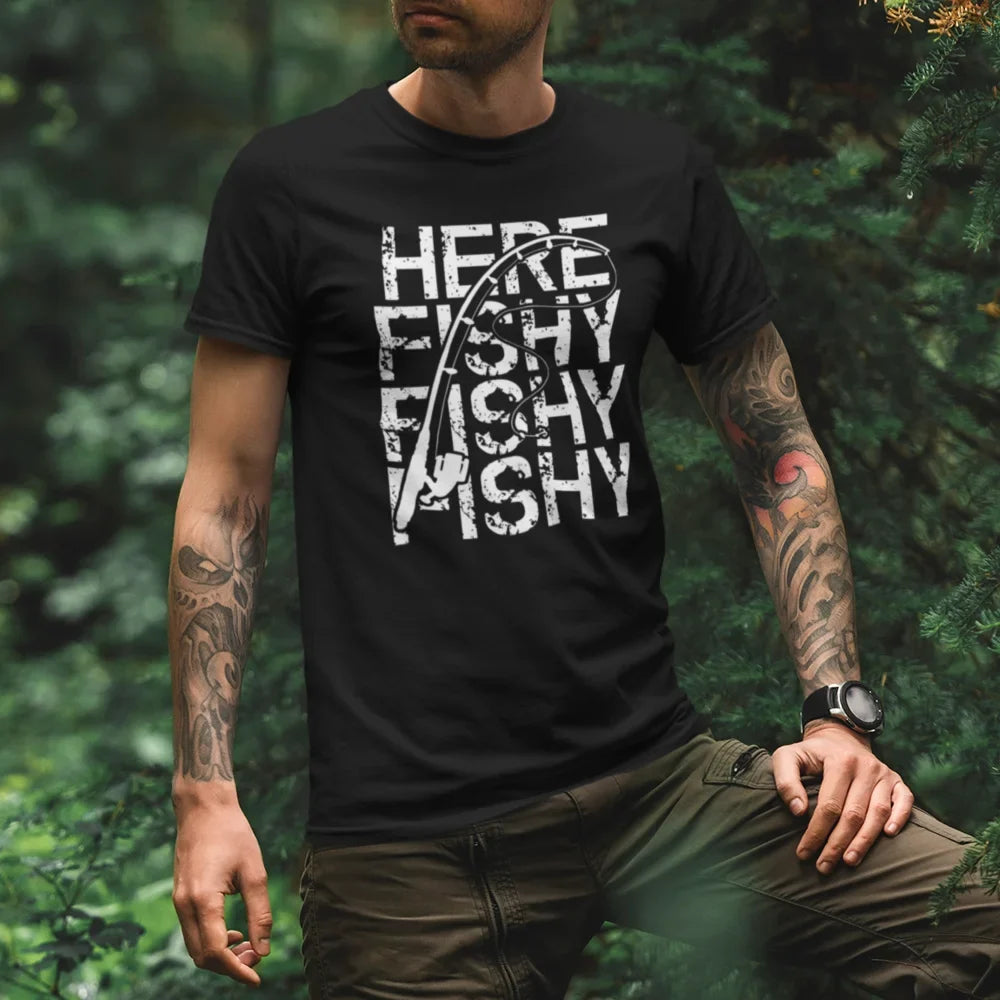 Here Fishy Fishy Man T-Shirt