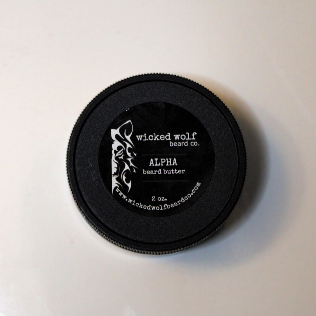 Wicked Wolf Alpha Beard Butter | Deep Conditioning Beard Butter with Tobacco & Vanilla