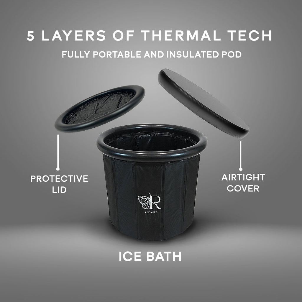 Foldable Ice Bath Tub — No Pole, No Pump, 60-Second Setup | RevivPro