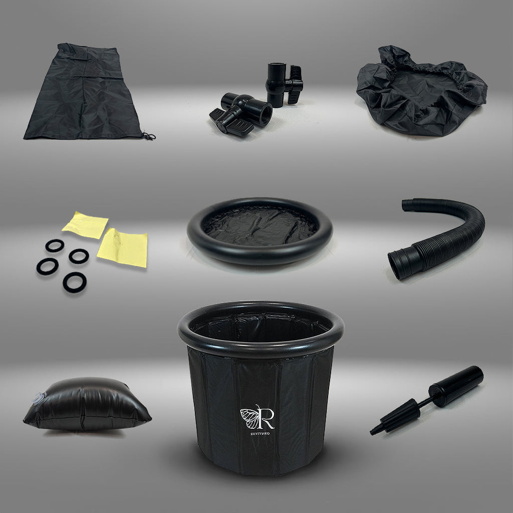 Foldable Ice Bath Tub — No Pole, No Pump, 60-Second Setup | RevivPro