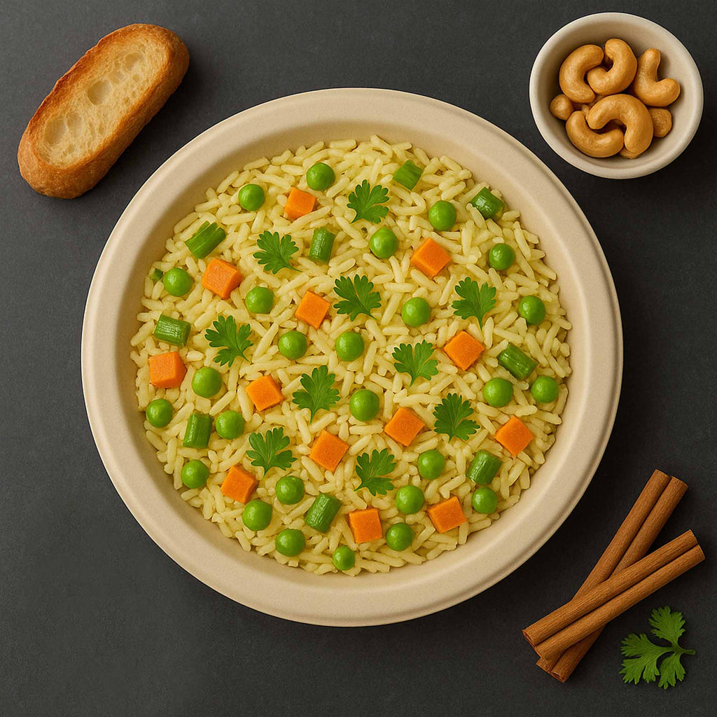 7 Inch Round Compostable Plates – 500 Pcs, 100% Sugarcane Bagasse, Eco-Friendly Disposable Plates for Hot & Cold Meals, Microwave Safe, BPA-Free, Sturdy