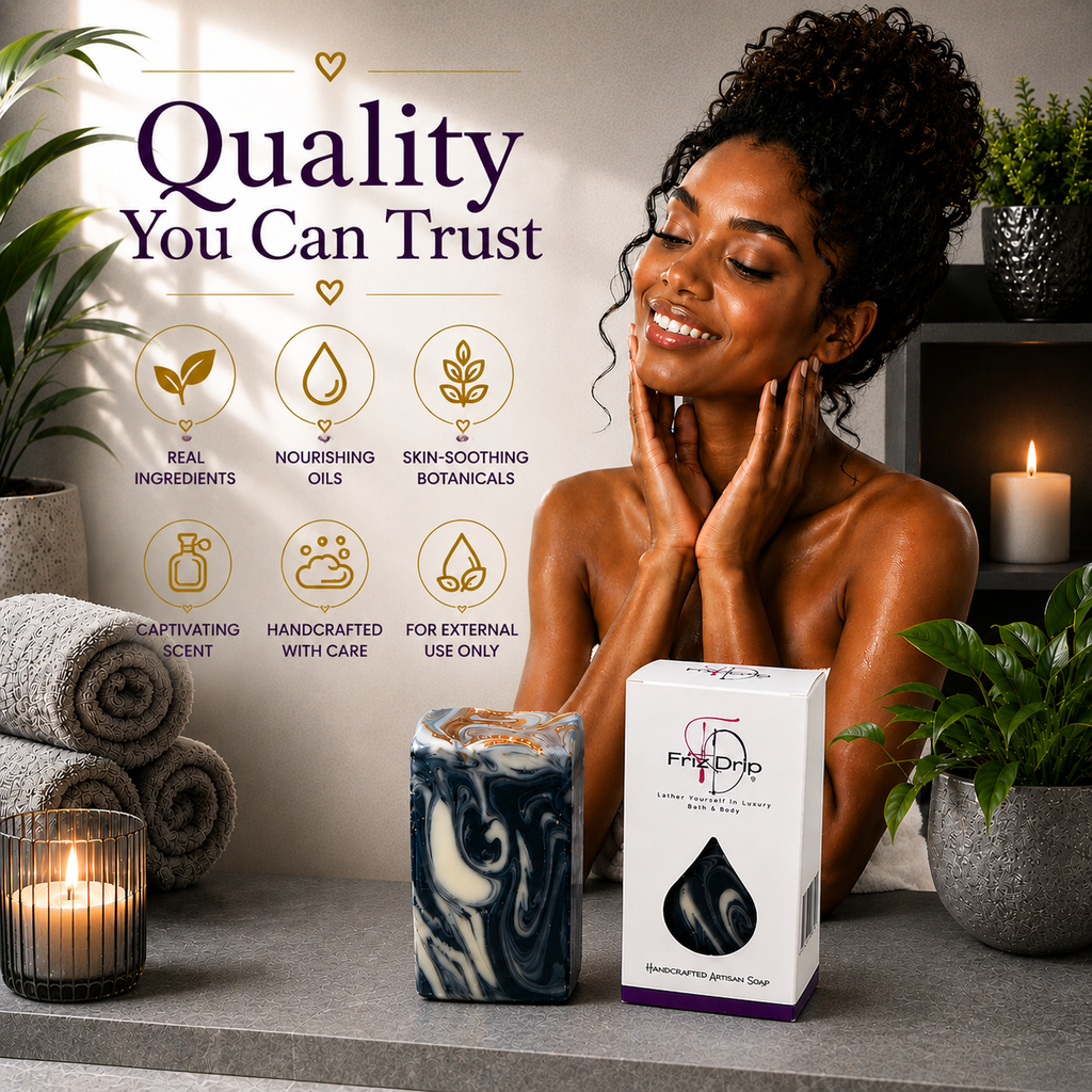 Black Linen + Amber Soap Bar | Unisex Handmade Moisturizing Bath Soap