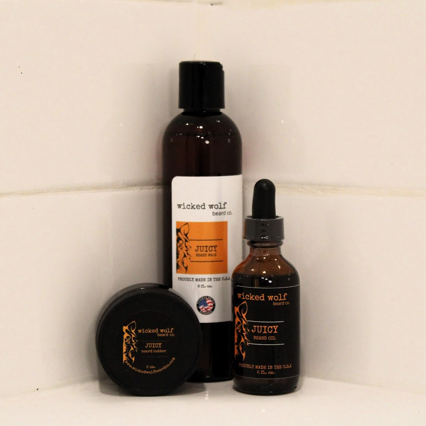 Wicked Wolf Pack | Complete Beard Care Kit (Wash, Oil & Butter)