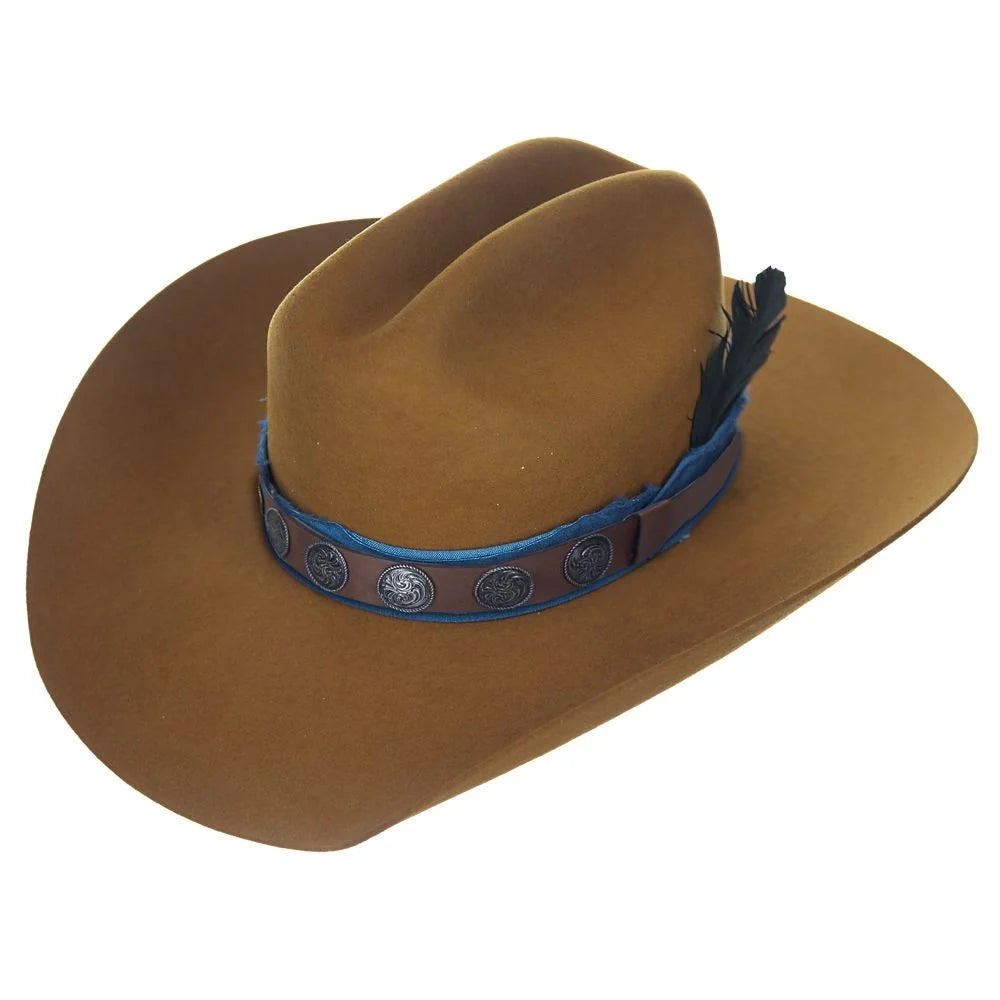 Justin Sadie - (2X) Wool Felt Cowboy Hat