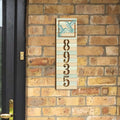 Hummingbird Couple House Number Sign – Handcrafted Wooden Address Plaque for Porch, Entryway, or Garden – Custom Home Handcrafted Wooden Address Sign MA989831