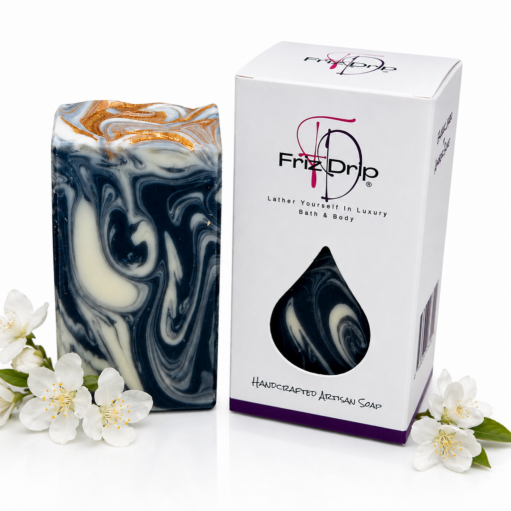 Black Linen + Amber Soap Bar | Unisex Handmade Moisturizing Bath Soap