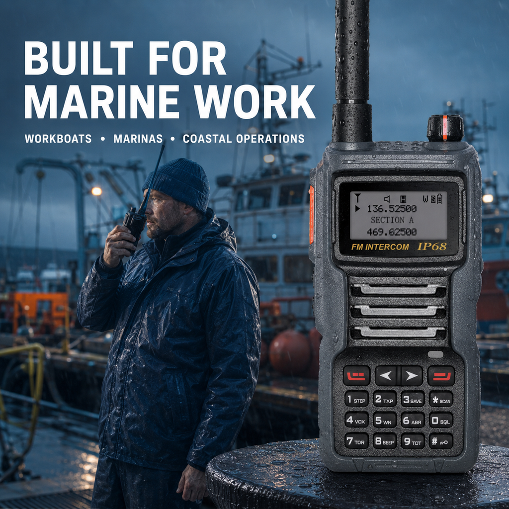 RUYAGE UV8D IP68 Waterproof 6 Band Walkie Talkie