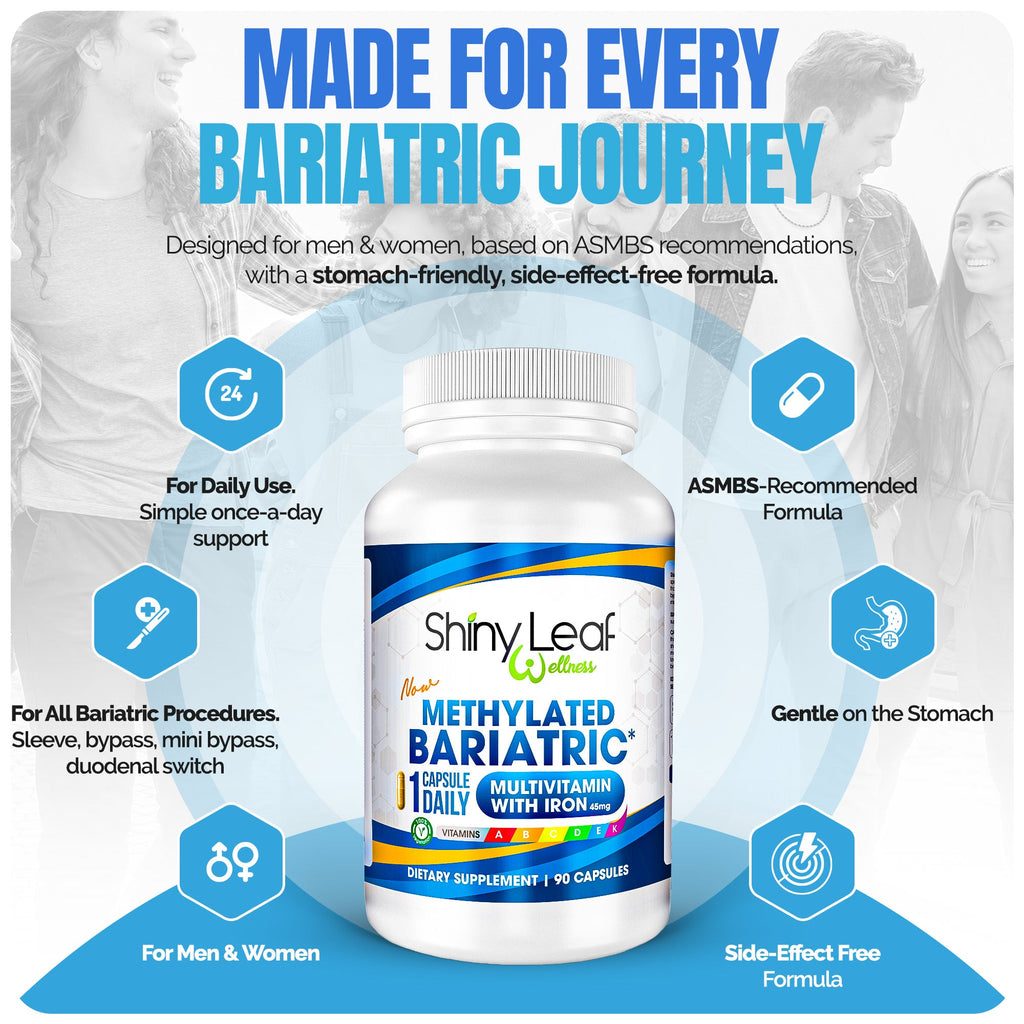 Bariatric Multivitamin with Iron With DHT Original Shampoo and Conditioner Hair Care Bundle