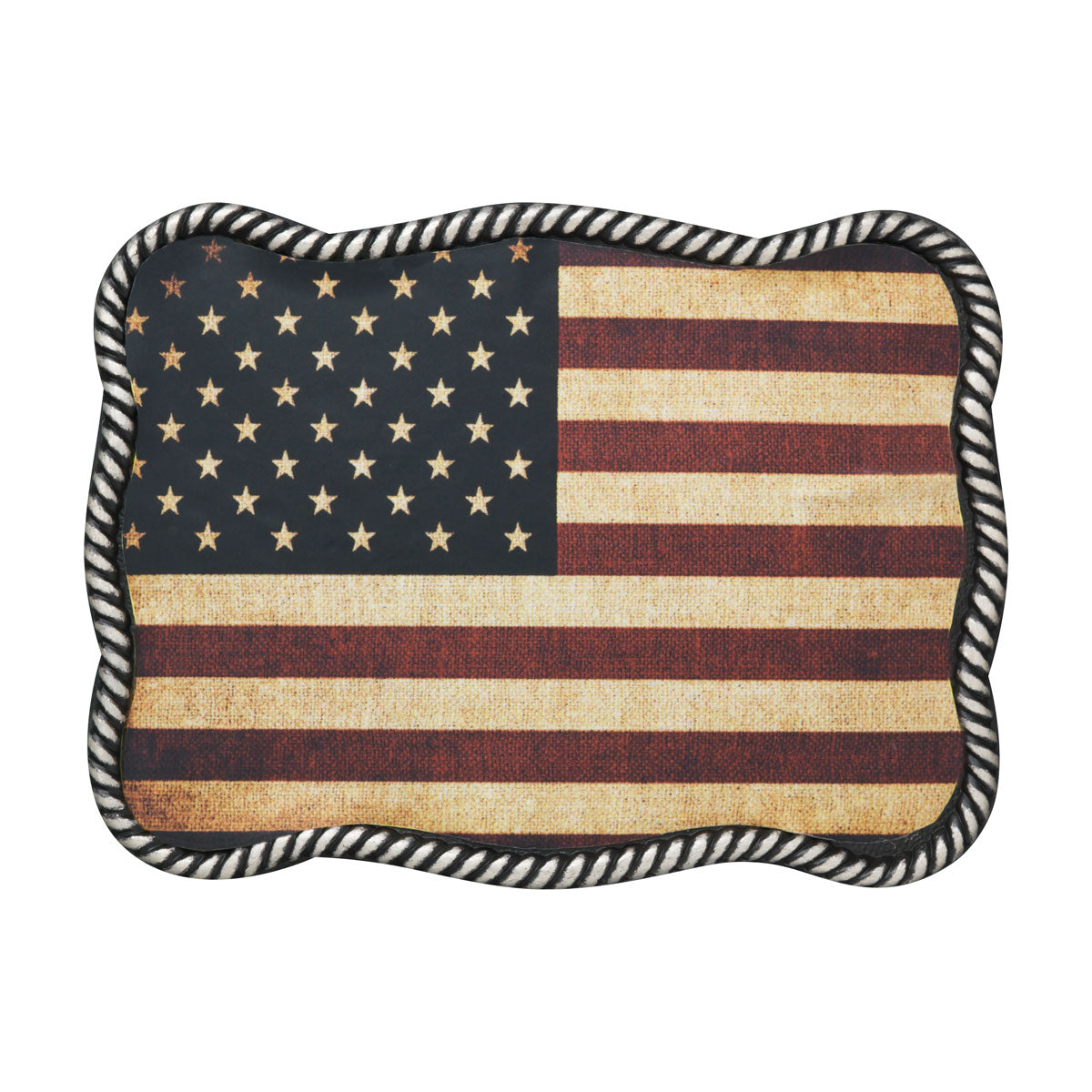 Nocona Faded USA Flag - Men's Belt Buckle