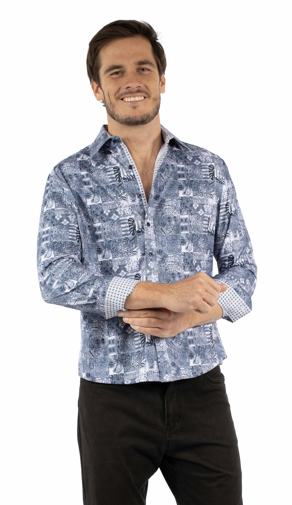 Scully Polynesian Points - Men's Dress Shirt