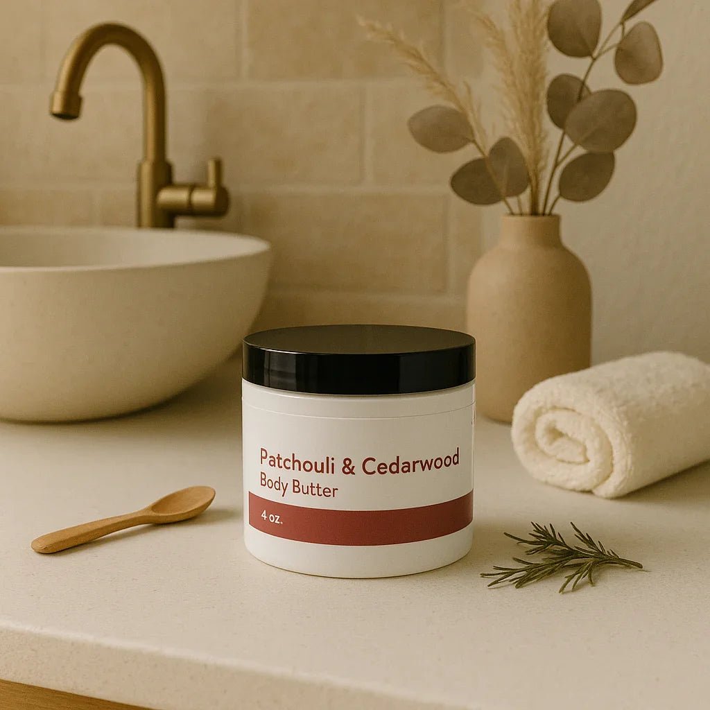 Patchouli & Cedarwood Whipped Body Butter for Dry Skin