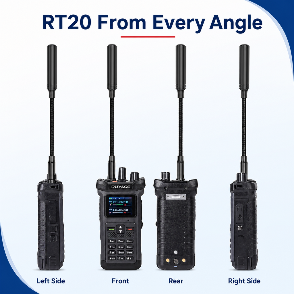 RUYAGE RT20 20W Dual Band VHF/UHF Walkie Talkie