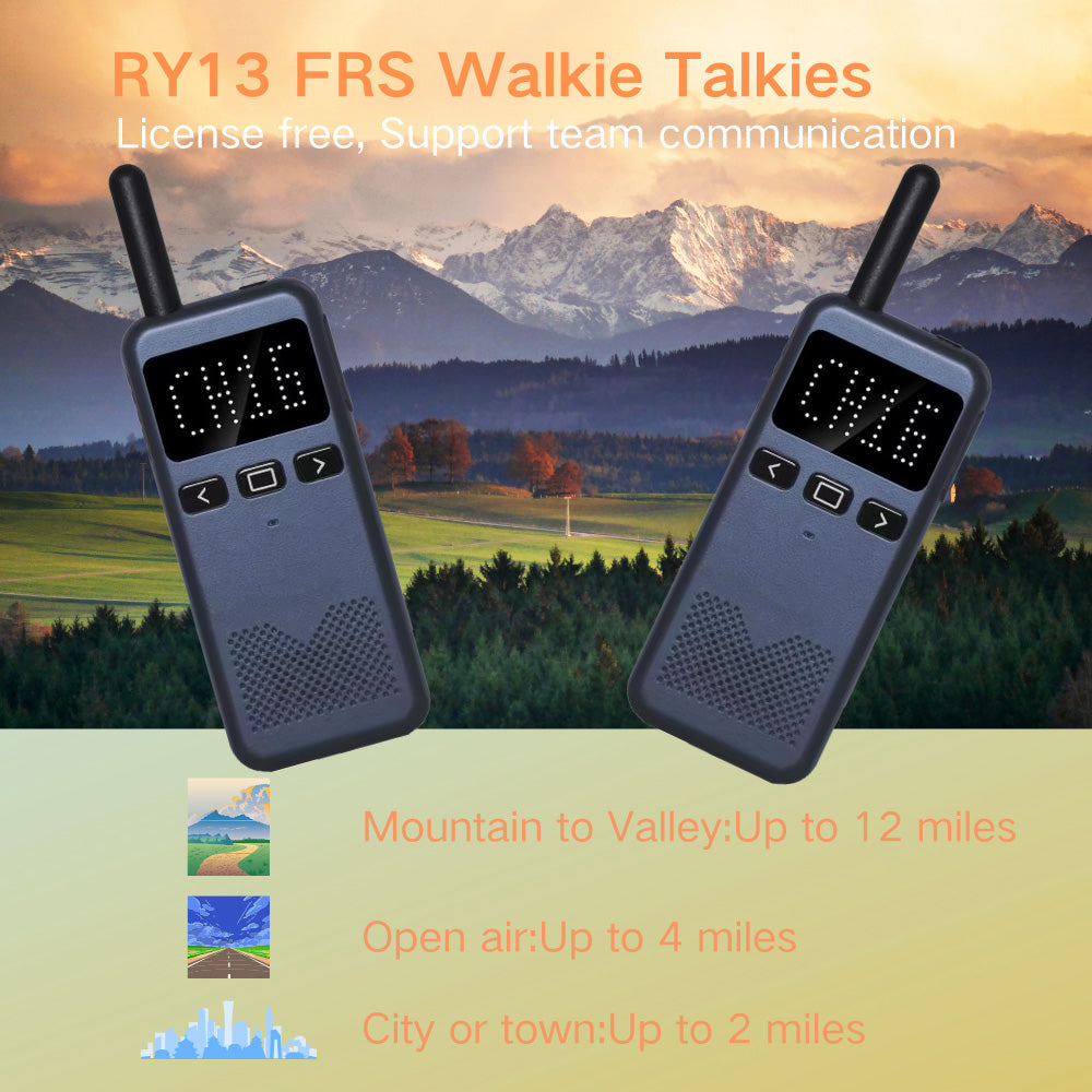 RUYAGE RY13 Ultra-Thin FRS Walkie Talkie with VOX