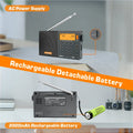 NNEOBA Full Band AM/FM/SW/MW Radio Receiver Grey