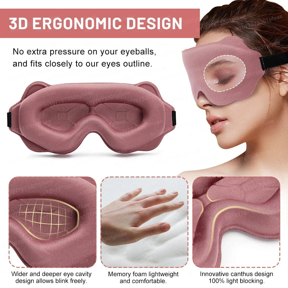 😴 3D Memory Foam Sleep Mask