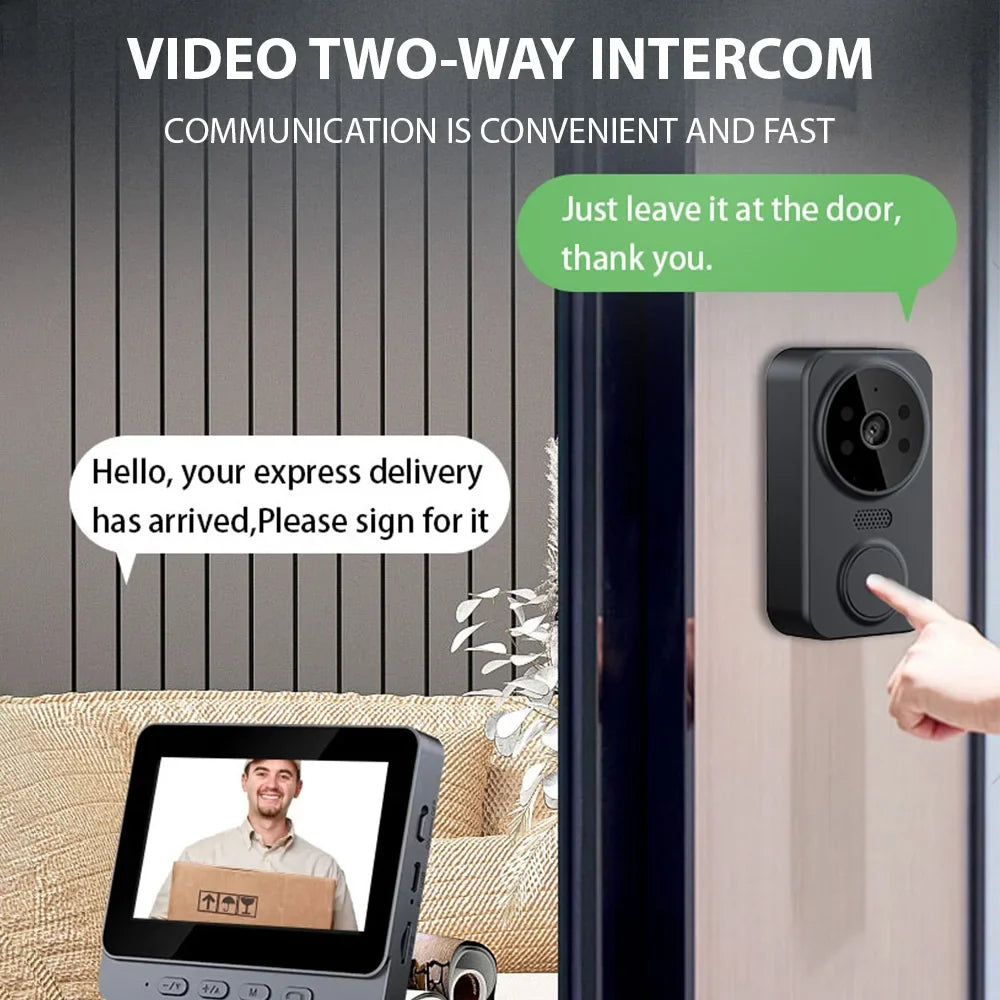 NNEOBA 2.4G Wireless Visual Intercom Doorbell