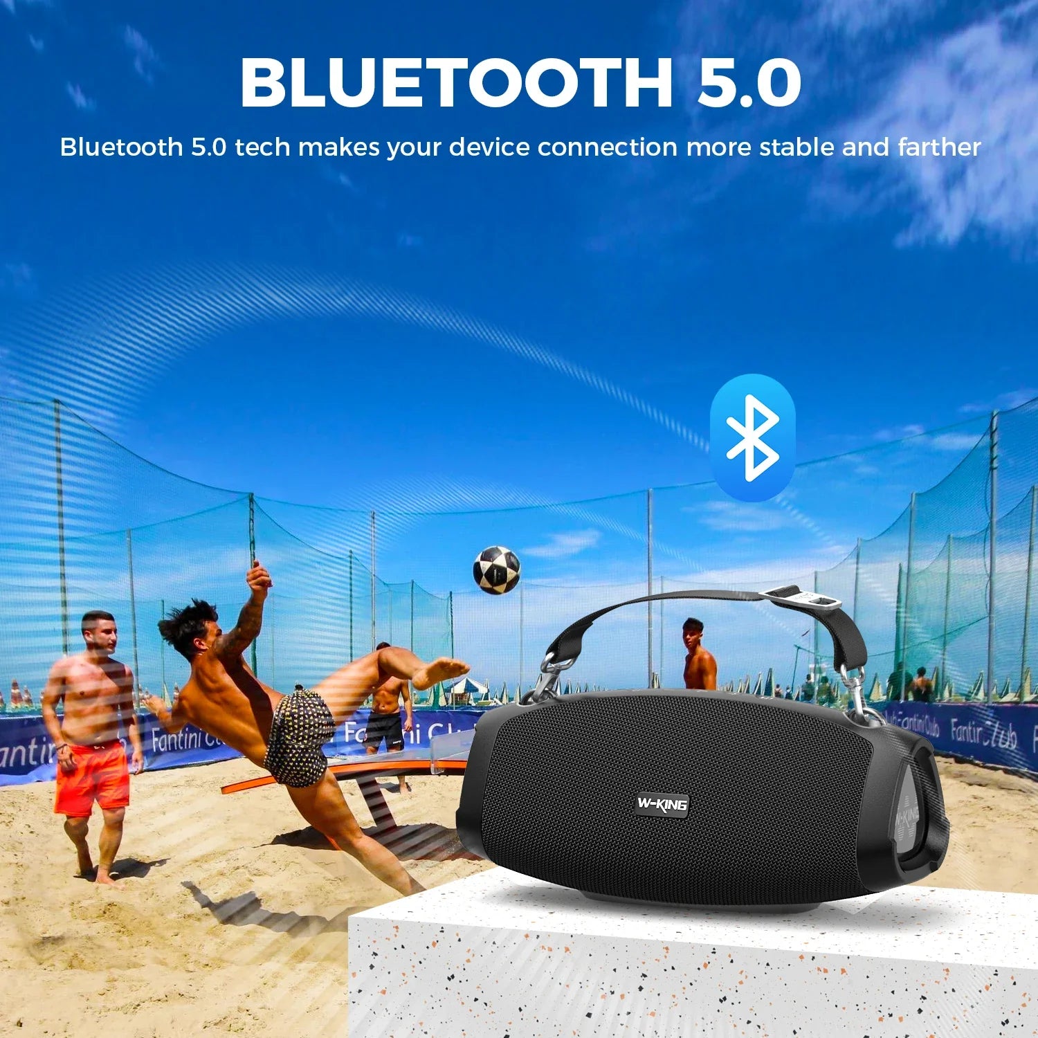 W-King X10 Bluetooth Speaker 120W Portable Waterproof Boombox