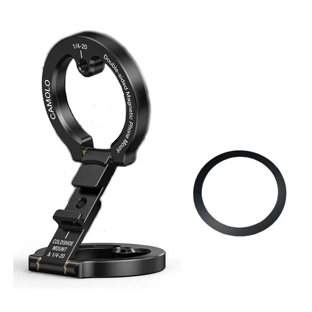 YELANGU Dual Magnetic Phone Holder for Travel and Tripod
