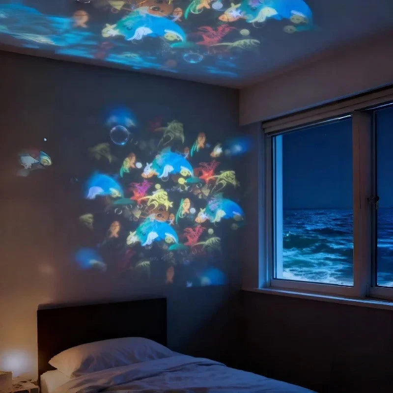 360° Rotating LED Ocean Projector Light