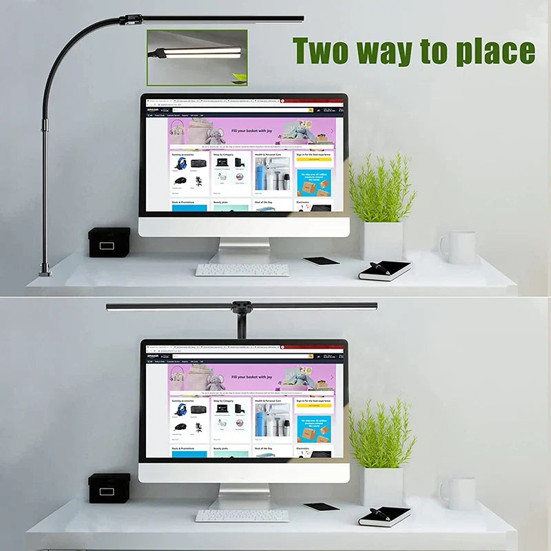 LAOPAO Double Head LED Desk Lamp With 5 Lighting Modes