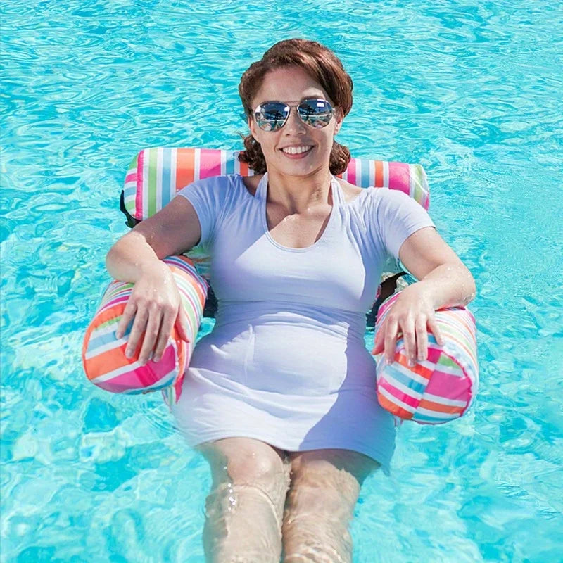 Joyfy Inflatable Pool Loungers Hammock Chairs Set of 3