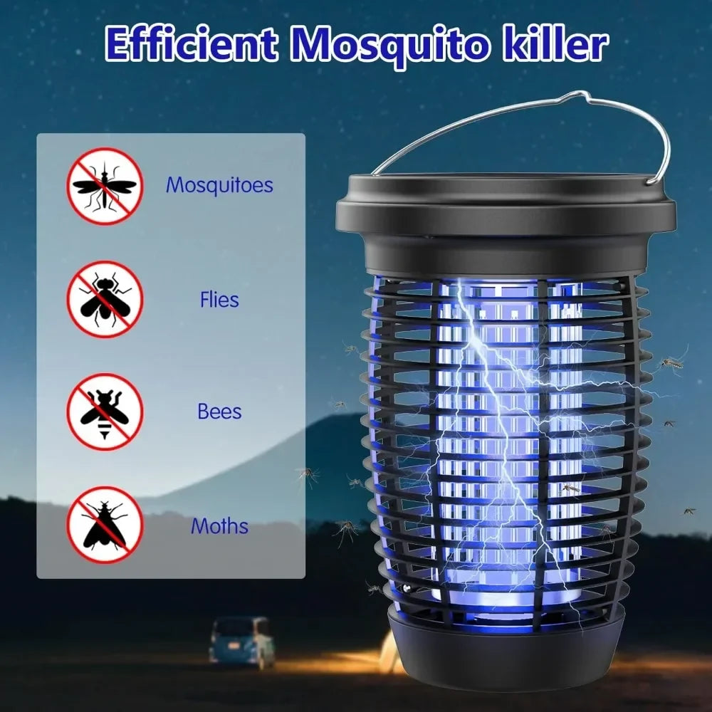 AISITIN Solar Bug Zapper 2-in-1 Mosquito Killer Lamp