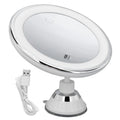 LED Makeup Mirror With 10x Magnification And Three Color Lights