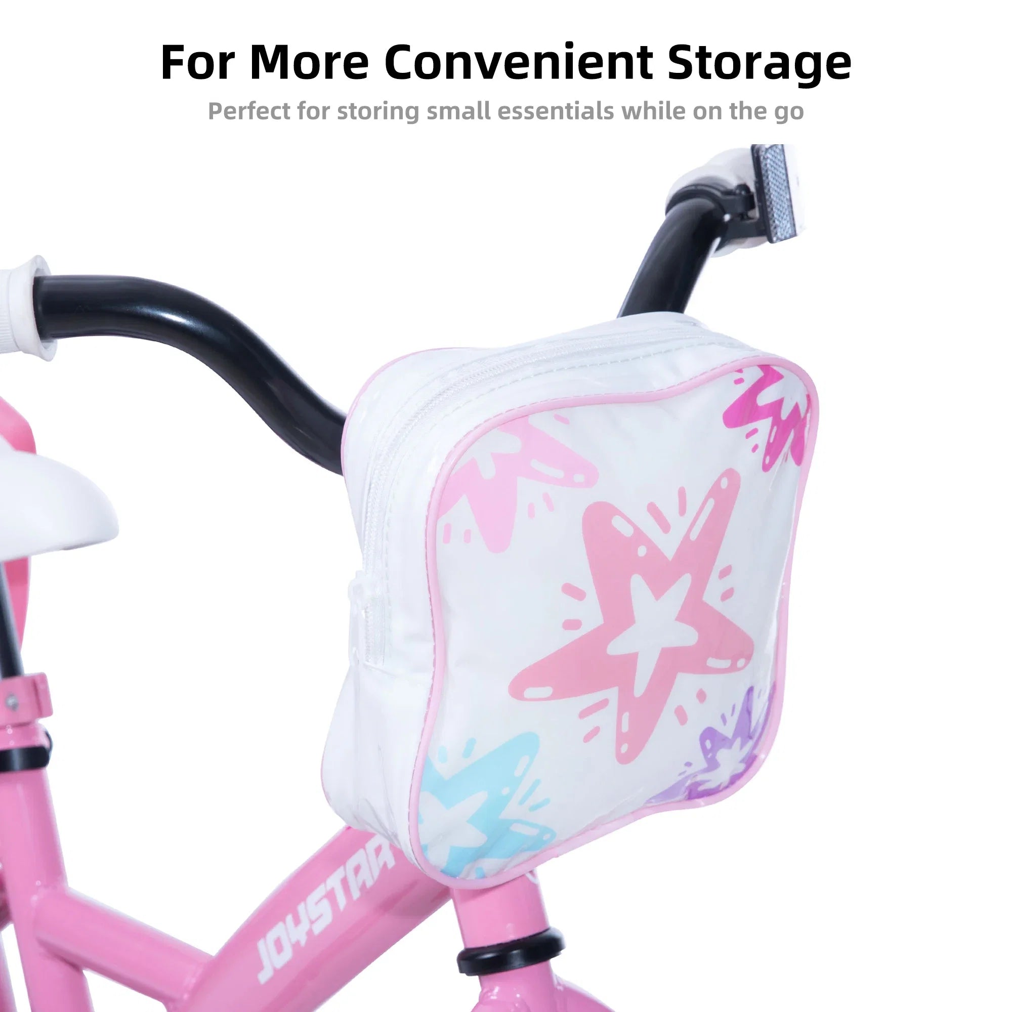 Joystar Kids Bike For Girls With Training Wheels Doll Seat