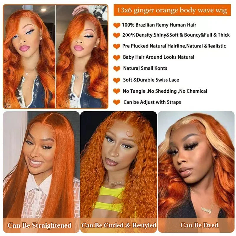 CNZZJX Remy Human Hair Lace Front Wig Transparent Lace Pre Plucked Hairline