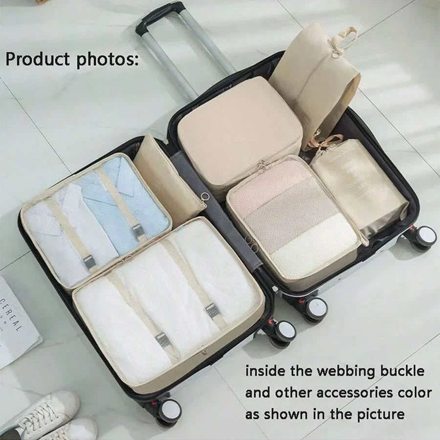 Travel Packing Cube Set 7/8/9 Pcs Polyester Organizer