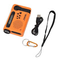 NNEOBA Solar Hand Crank Emergency Radio 3-in-1 Orange