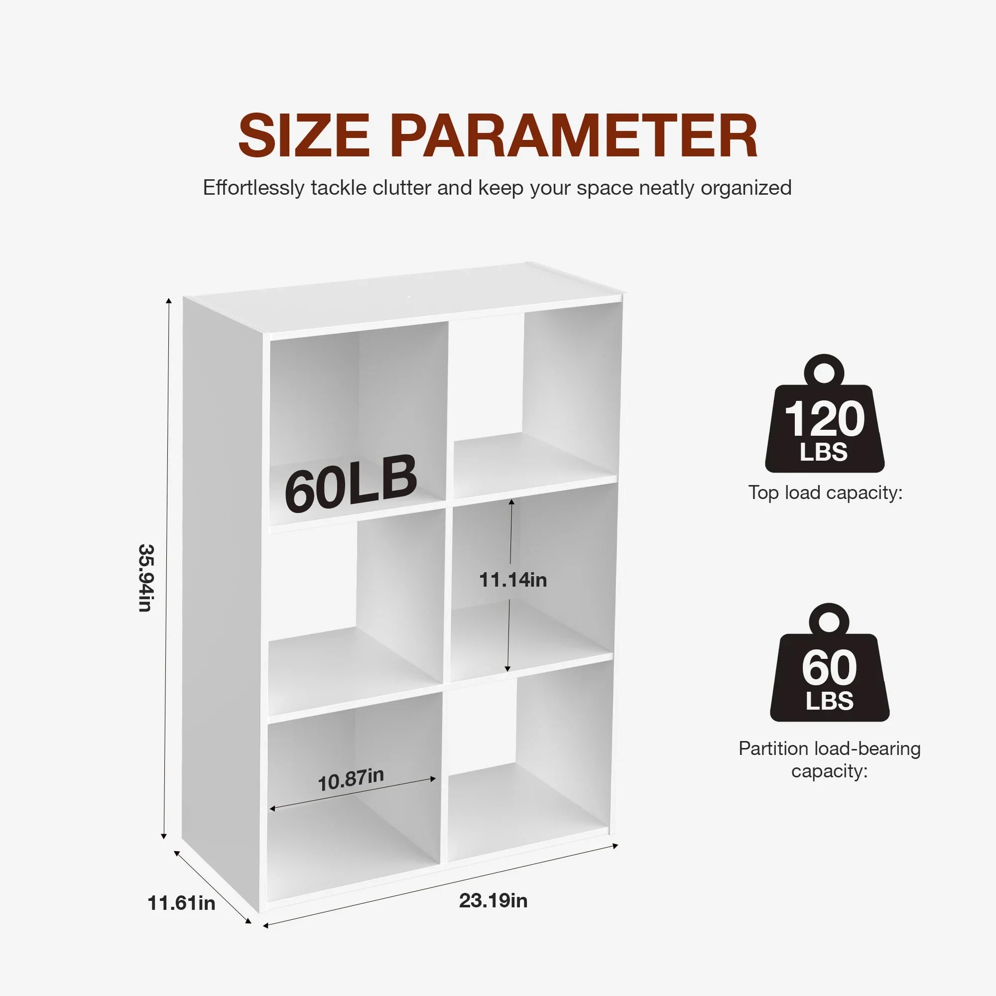 JHK 9 Cube Storage Organizer Bookcase