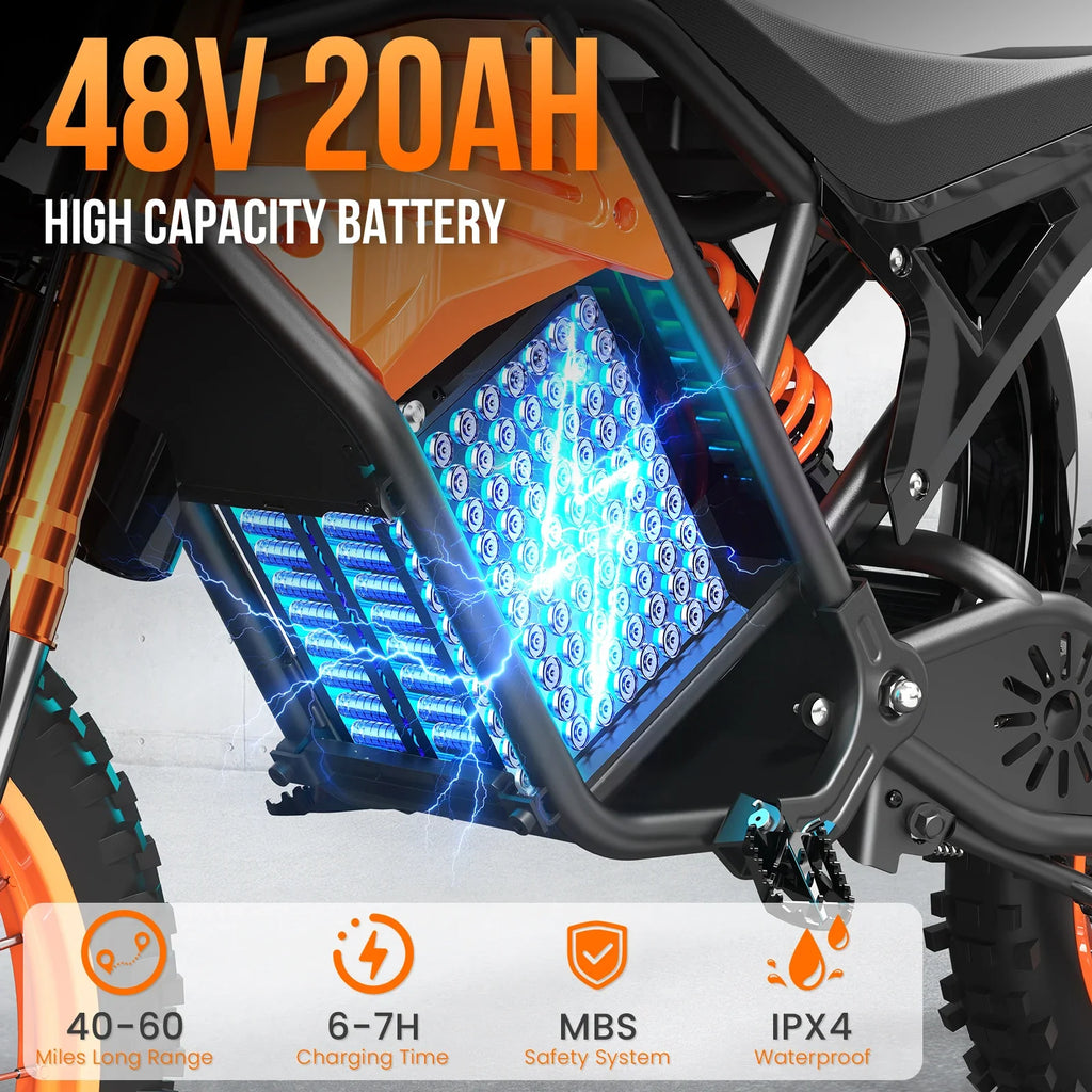EILLEO SPACEWALK 48V Electric Dirt Bike EB007 3000W Peak Power