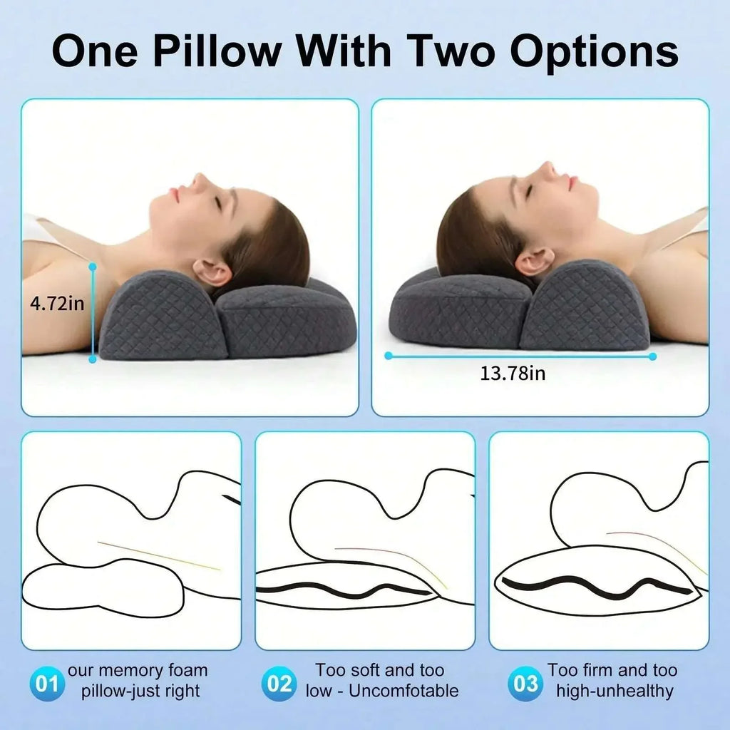 Adjustable Memory Foam Neck Pillow