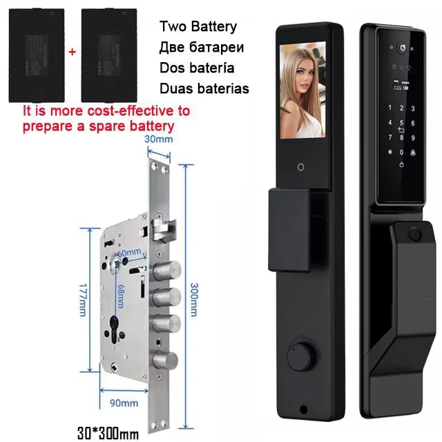 YKESDL Alexa Voice Control Smart Door Lock With Camera